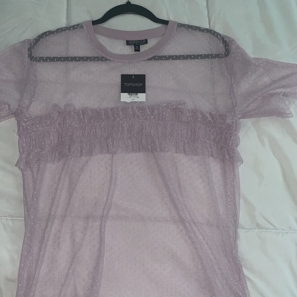 Topshop Netted Top - Picture 4 of 4